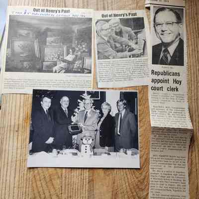 Walter Hoy, Chamber of Commerce Man of the Year & other Newsclippings & Photos