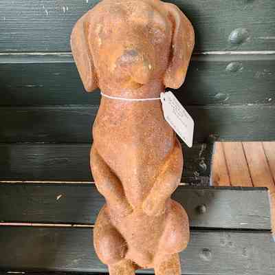 Heller-Aller End of Day Cast Iron Dachshund Figure