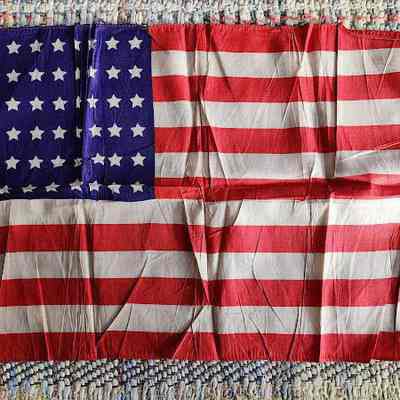 Silk 48 Star Flag