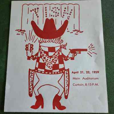 1959 Senior Class Plat: "Tish" Program