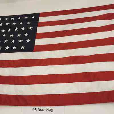 1896-1908 Forty Five Star Fabric American Flag
