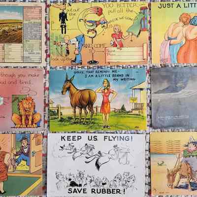 40's-50's Humor Postcards, Variety