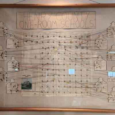 Henry County One Room Schoolhouses, Large Shadow Box
