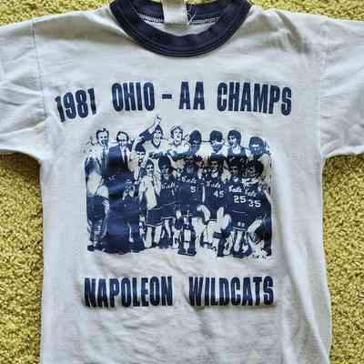 1981 NHS AA Champs, Basketball Tshirt