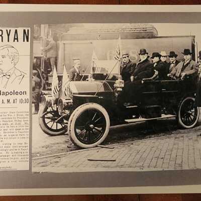 1908 William Jennings Bryant Candidate for President in Napoleon