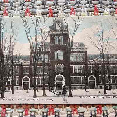 Napoleon Public School, Main Street, Napoleon, Ohio Post Card