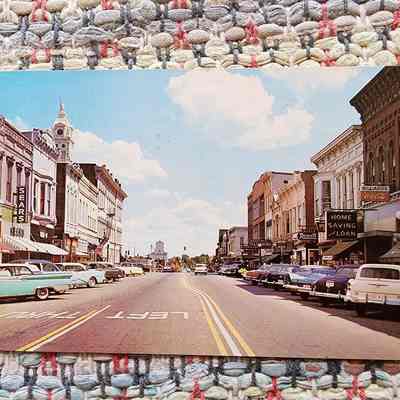 50's Perry Street From Clinton Street, Looking South, Vocke Mill Post Card