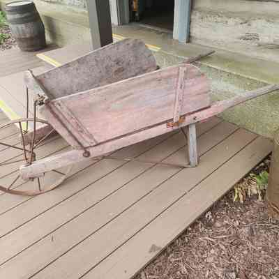 Wood Wheel Barrow