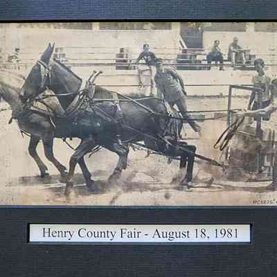 1981 Horse Pul Photo at the Henry County Fair, Driver Unknown