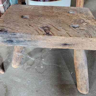 Primitive Wood Stool
