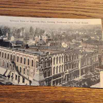 Birdseye View looking Northwest from Courthouse Postcard