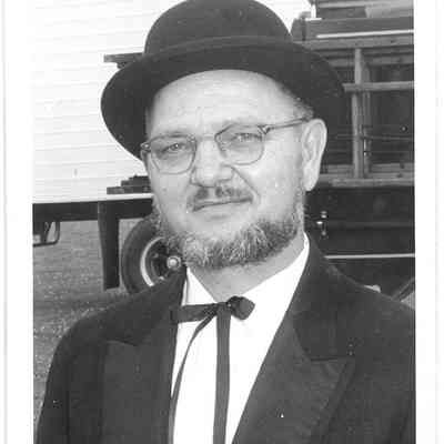 Photo of Lloyd Spiess Contestant in the Beard Contest in Liberty Center, 1960