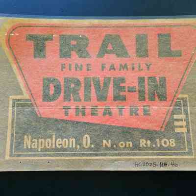 Trail Drive-In, Napoleon, Ohio Decal