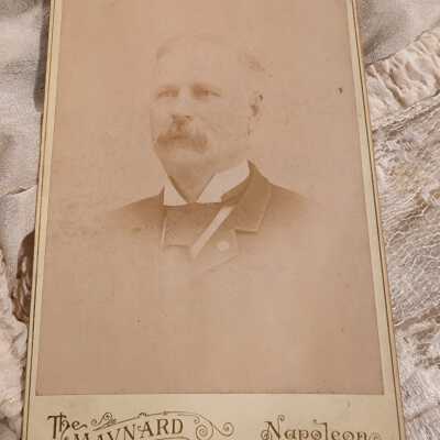 Maynard Art Gallery, Napoleon, Oh, Cabinet Card