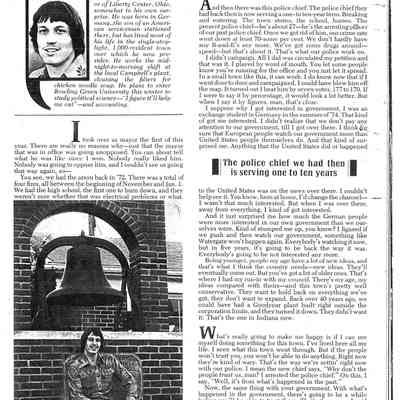 1976 Newsweek Clipping of Craig Myers -19 year old Mayor of Liberty Center, Ohio -