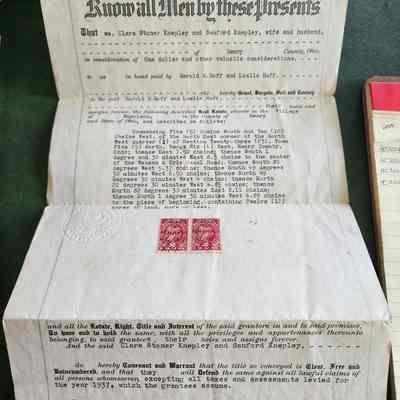 Warranty Deed, Knepley to Harold & Luella Hoff, 1937,