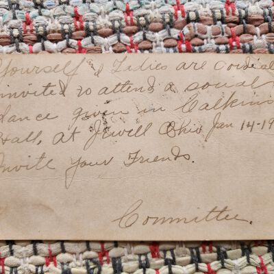 Invitation to the Jewell, Ohio Dance Hall, 1914