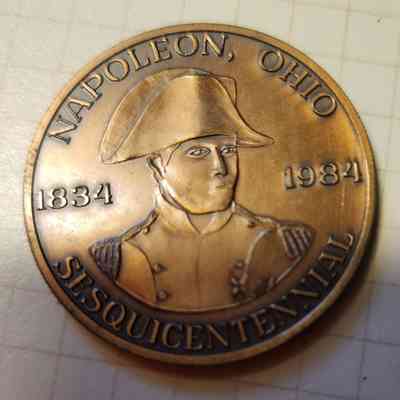 Sesquincentennial Souvenir Coin, Napoleon, Ohio