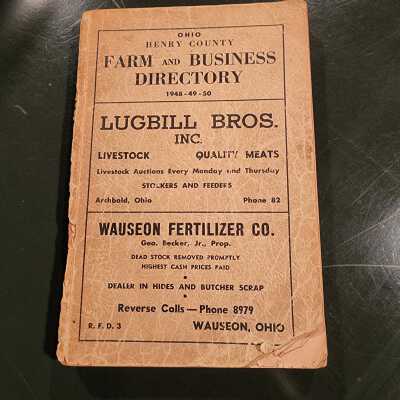 1948 Ohio Henry County Farm & Business Directory