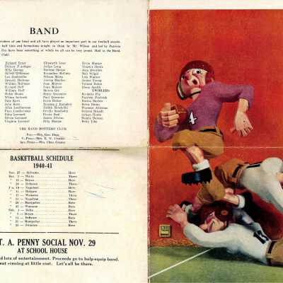 1940 Liberty Center High School vs. Swanton High School Football Game Program