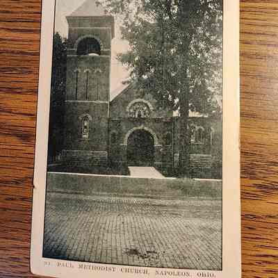 St. Paul Methodist Church, Napoleon, Ohio Postcard