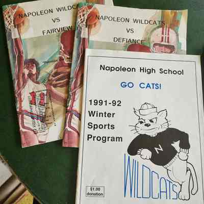 1990, 1991, 1992 NHS (2) Football Programs, (1) Winter Sports Program