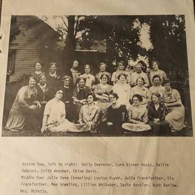 1925 Photo, Colton Ladies