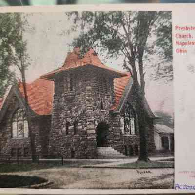 1st Presbyterian Church, Napoleon, Ohio Postcard