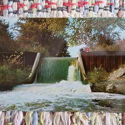 80's Postcard: Spillway on Old Erie Canal, One Mile East of Florida, Ohio