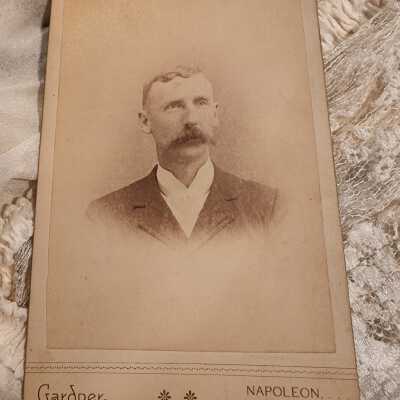Gardner, Napoleon, Ohio Cabinet Card