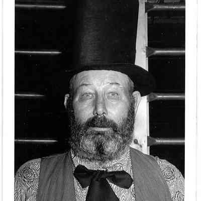 Photo of Unidentified Contestant in Beard Contest in Liberty Center, 1960