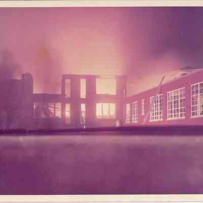 Liberty Center High School Building Burned by Arsonist - November, 1972