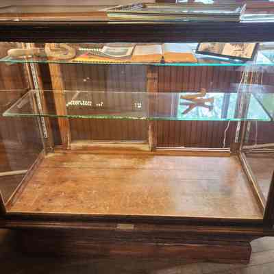 4' x 26" Oak & Glass Display Case