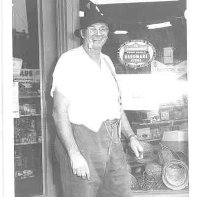 Photo of Rudolph (Rudy) Rabe Contestant in the Beard Contest in Liberty Center, 1960