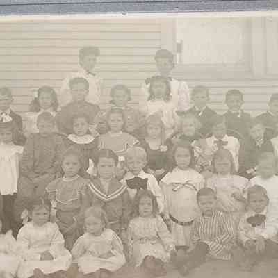 McClure School Class Photo, Year Unknown, Cabinet Card