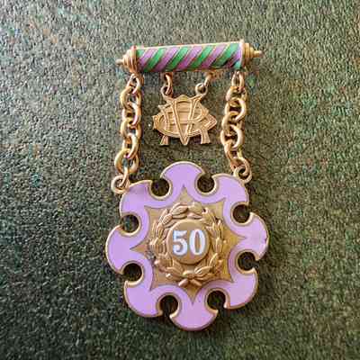 Oddfellows Rebekkah Pin Belonging to Bertha Huston