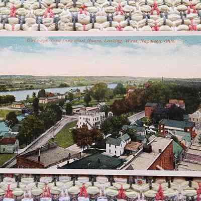 1903 Bird'sEye View from Courthouse looking West, Post Card