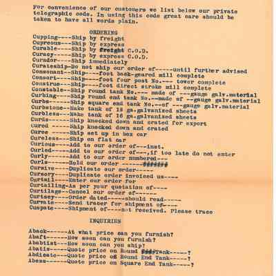 Heller Aller Telgraphic Code