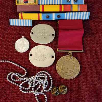 US Navy Fidelity, Zeal, Obedience Medal, Bars, other Insignia, Kenneth Schuller