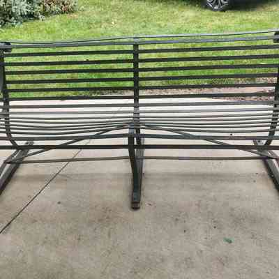 Metal Park Bench