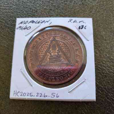 1871 Masonic Penny, Napoleon, Ohio