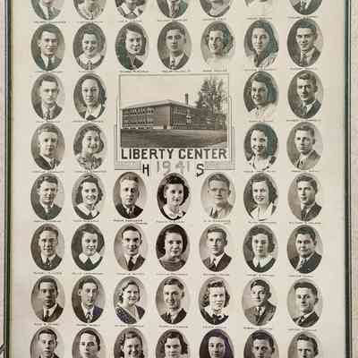 1941 Liberty Center High School Class Composite Photo