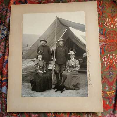 Captain Musser, his Wife (on right)