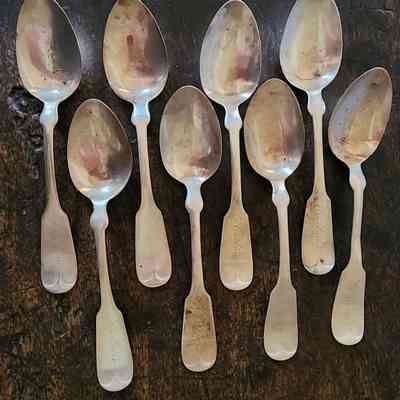 Coin Silver Hartman Eating Utensils