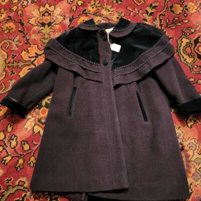 Navy Blue Child's Wool Coat