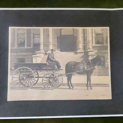 James C Murray, Murray Truck Line, in front of Henry County Courthouse Photo, Copy