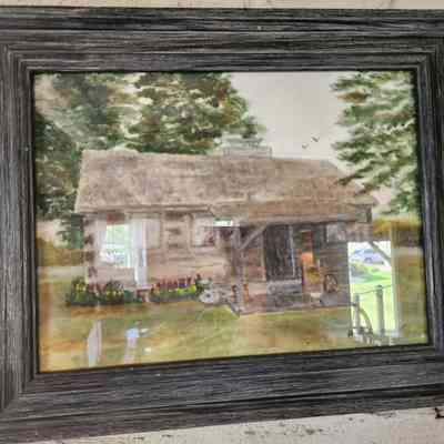 Framed Artwork, Scott Gessner Artists of Hartman Log Home