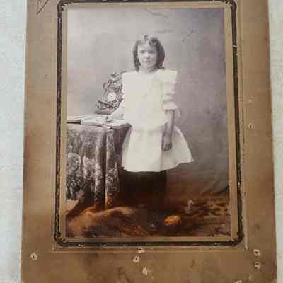 Hazel Mink Cabinet Card, Lampman, Holgate, Ohio Photographer