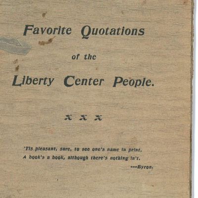 Favorite Quotations of the Liberty Center People