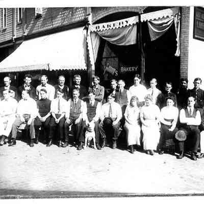Liberty Center Business Folks in Front of Bakery